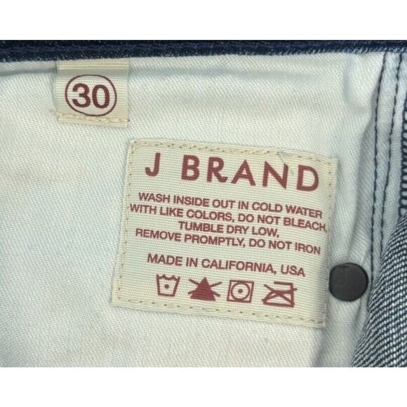 J Brand Jeans Womens 30 Dark Blue The Deal Skinny Leg Zip Ankle Denim - Picture 9 of 9